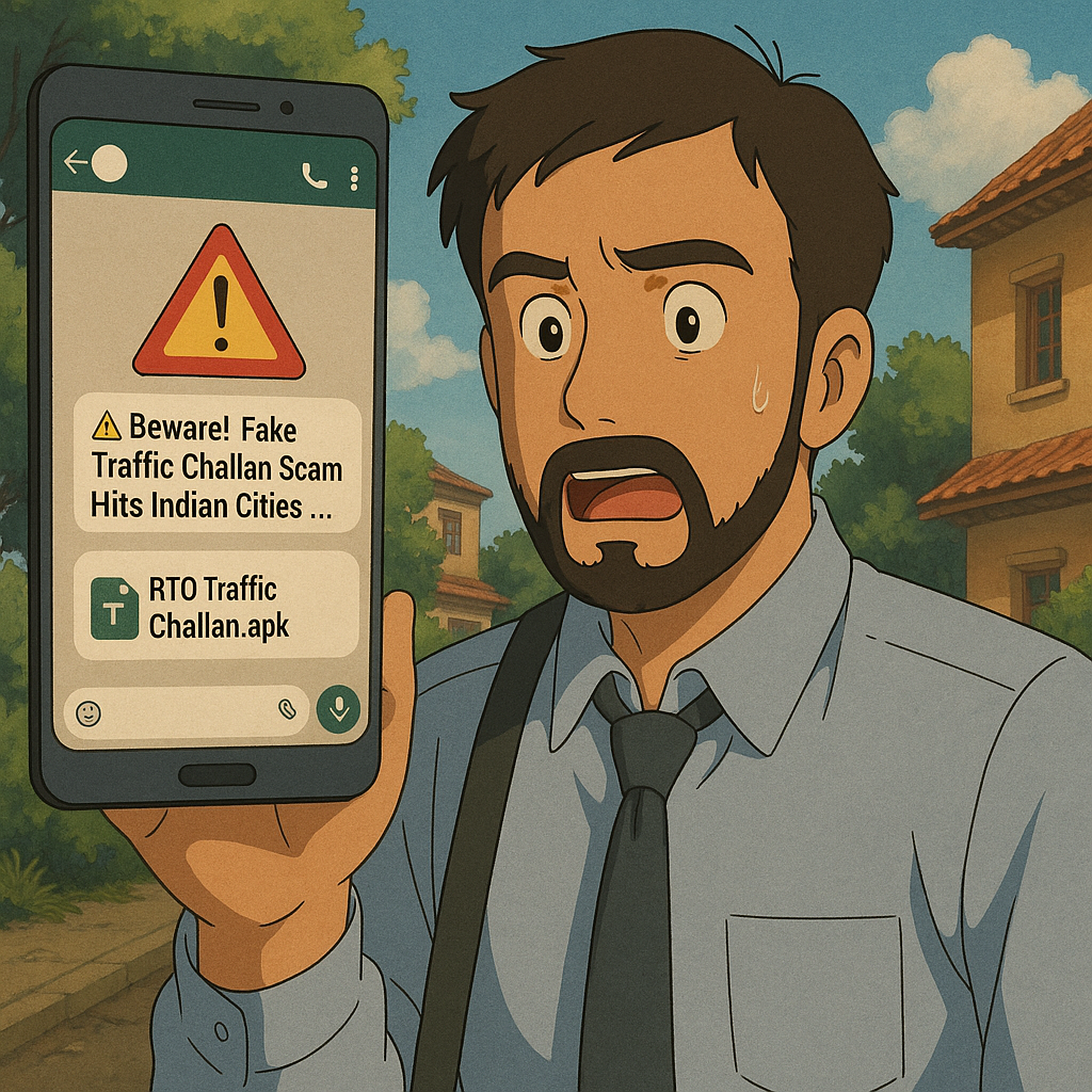 Pune:Fake e-Challan Scam via WhatsApp APKs