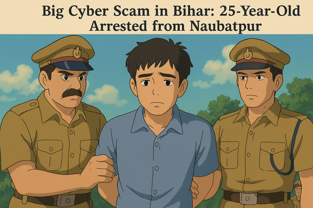 Big Cyber Scam in Bihar: 25-Year-Old Arrested from Naubatpur for Rs 5 cr cyberfraud